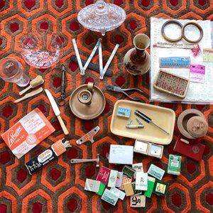 Big lot of small vintage antique items